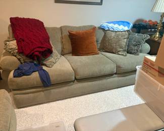 . . . upholstered couch