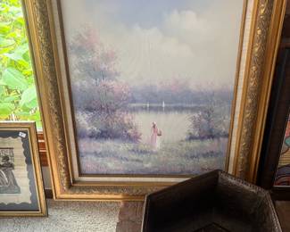 . . . nice pastoral oil painting