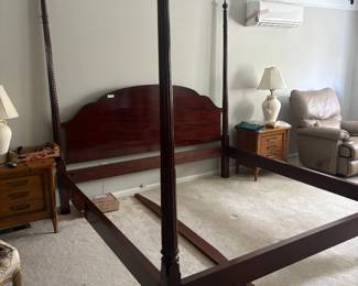 . . . four-poster bed