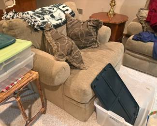 . . . comfy upholstered chair