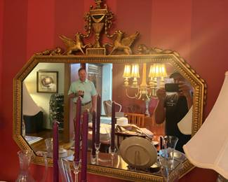. . . one-of-a-kind accent mirror -- ignore goofy guy on the right -- learn how to take a photo already, Buddy!