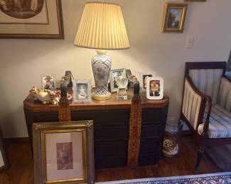 . . . accent lamp on cabinet/dresser