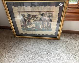 . . . Egyptian-themed fabric art