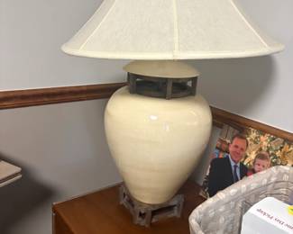 . . . ceramic white lamp