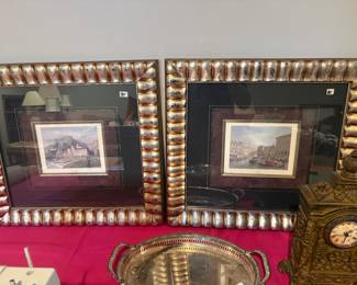. . . framed vintage art