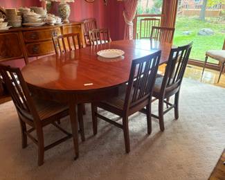 . . . vintage Mahogany dining table and chairs