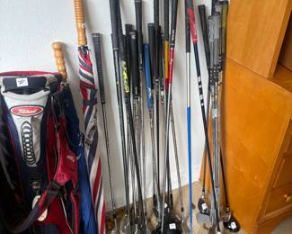 . . . high-end golf club selection: Calloway, Cobra, Taylor Made, and more