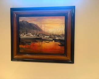 . . . nautical oil painting