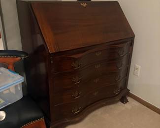 . . . antique serpentine desk