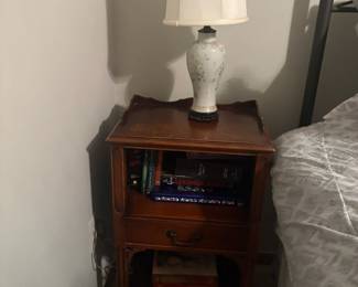 . . . night stand and lamp