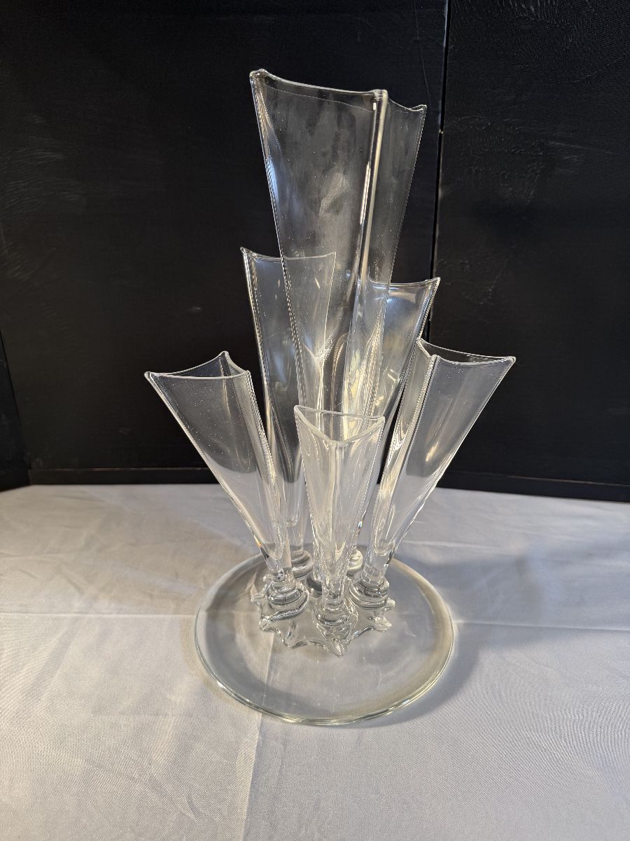 Steuben Large Frederick Carder Epergne Signed