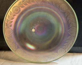 Iridescent Art Glass Small Plate