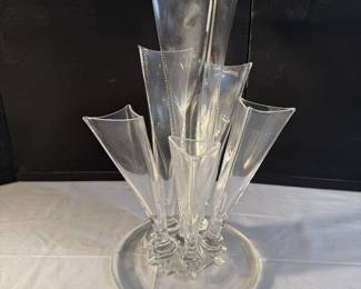 Steuben Large Frederick Carder Epergne Signed