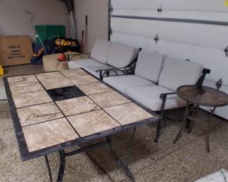 Heavy duty iron patio furniture