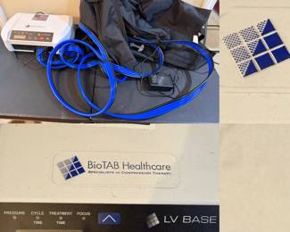BioTAB Healthcare LV BASE Pneumatic Compression Device (PCD), digital compression pump and garment system designed for in-home lymphatic and venous therapy