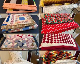 Vintage Handmade Afghan’s, Vintage Handmade Quilts
