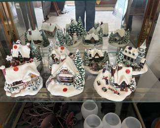 Thomas Kincaid xmas centerpieces mostly in conjunction with Teleflora