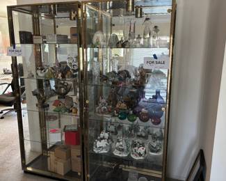 Vitrine with items