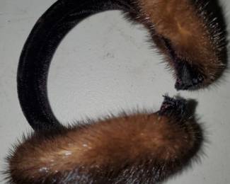 Mink earmuffs