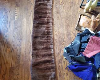 Mink stole approx 8' long