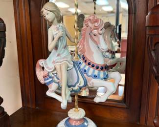 Large Lladro #1469 "Girl on Carousel Horse" - Retired