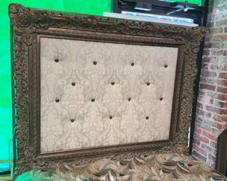 Amaxingly Unusual Picture Frame Queen Headboard w/ frame and mattress