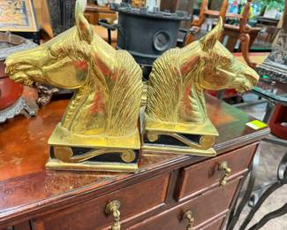 LARGE Virginia Metalcrafters Horse Bookends