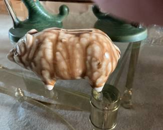 Vintage Pottery Pig