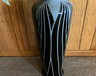 Tall Art Glass Vase