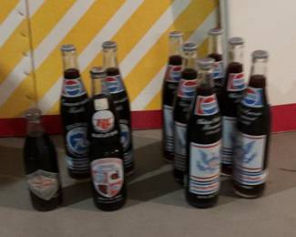 Commemorative Pepsi Bottles