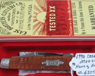 1990 Case XX Moose Knife w/Honey Bone Handles