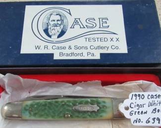 1990 Case XX Cigar Whittler w/Green Bone Handles