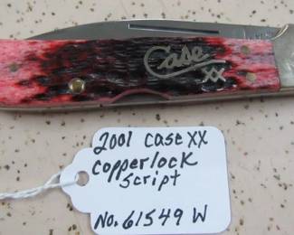 2001 Case XX Copperlock Script Knife