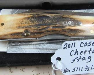 2011 Case XX Cheetah Knife w/Stag Handles