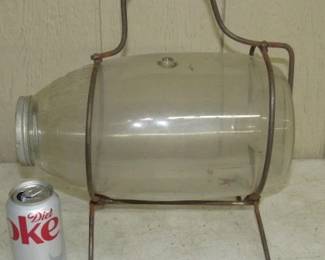 Antique C.F. Orvis Glass Minnow Trap - Maker Marked