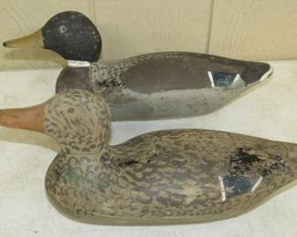 Mallard Mason Wooden Duck Decoys