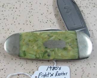 1980's Fight'n Rooster Elephant Toe Knife w/3 Blades