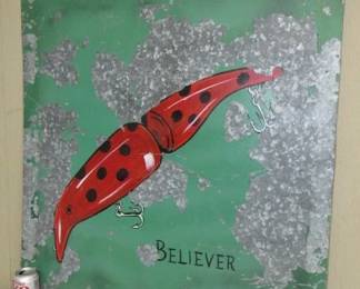 Metal Fishing Lure Sign - Believer