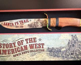 History of the American West Santa Fe Trail Bowie Knife