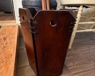Vintage Wooden Umbrella Stand or Waste Basket