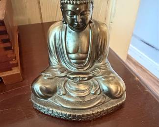 Vintage Buddha Figurine with Clip Mechanism