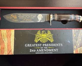 American Mint Greatest Presidents Bowie Knife