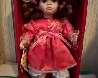Vintage Musical "Collector's Choice" Genuine Fine Bisque Porcelain Doll