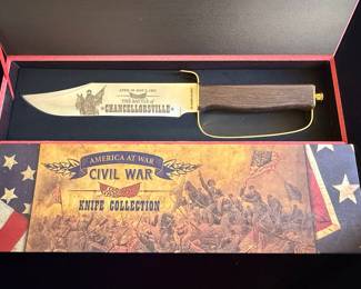 American Mint Civil War Battle of Chancellorsville Commemorative Knife