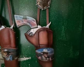 The Bradford Exchange John Wayne "The Duke" Holster and Revolver Display