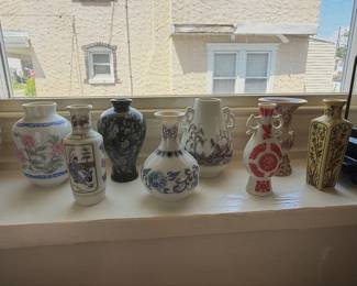 Collection of Vintage Chinese Ceramic Vases