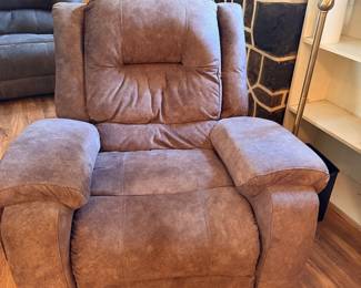 Vintage Brown Microfiber Recliner