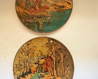 Occupied Japan Hand-Painted Decorative Plates