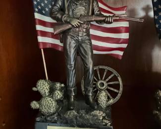The Bradford Exchange John Wayne 'Liberty and Justice For All' Talking Sculpture