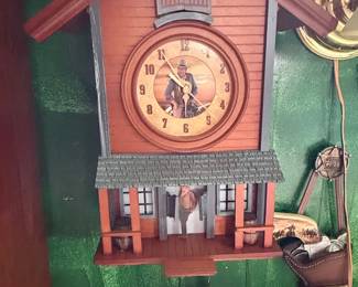 Bradford Exchange John Wayne American Icon Cuckoo Clock